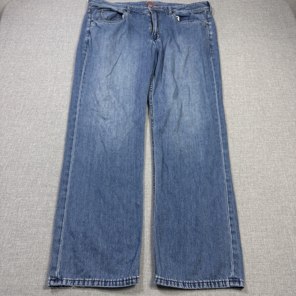 Tommy Bahama Cayman Island Relaxed Jeans Mens 40x32 Straight Blue Light Wash
